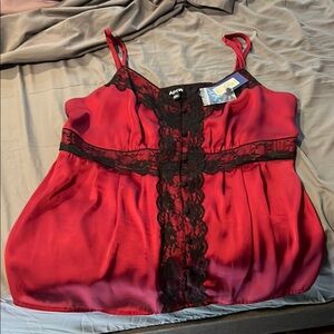 Apt. 9 Red Embellished Bustier Camisole